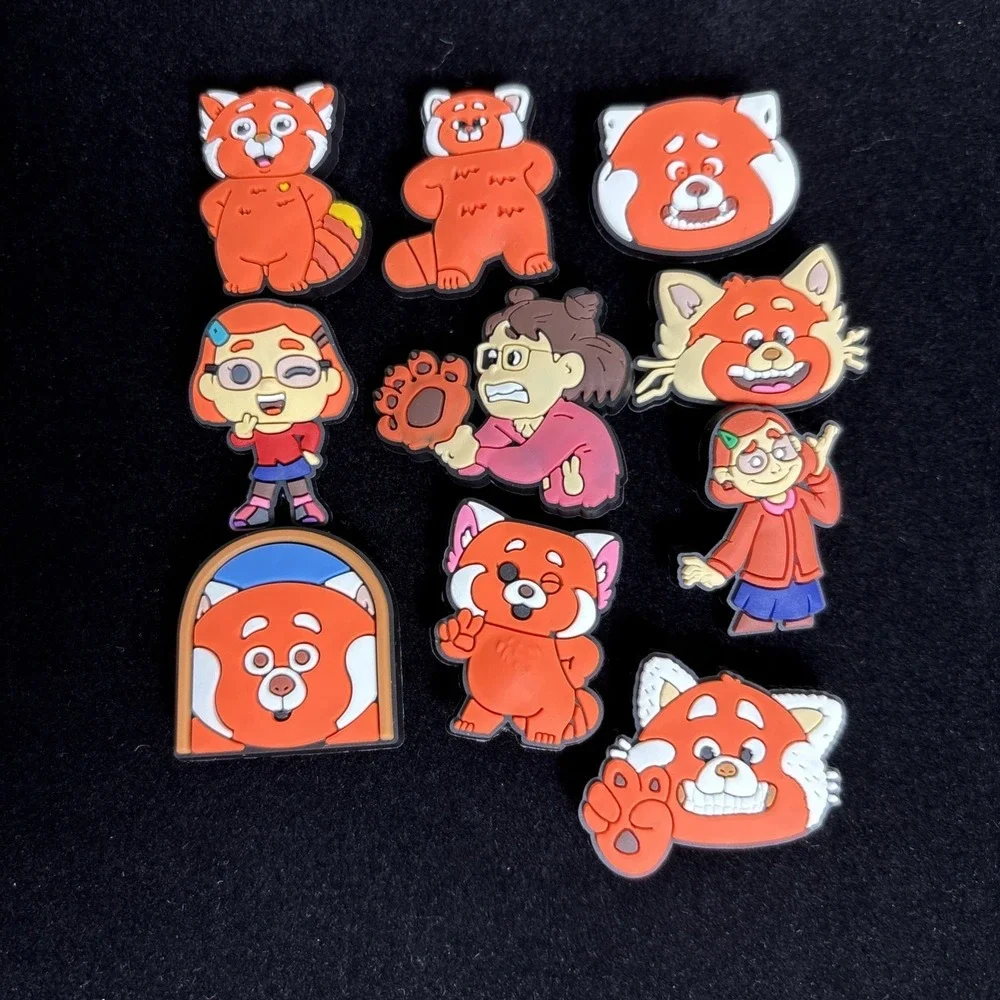 10‎ Turning Red Charms for  Clogs